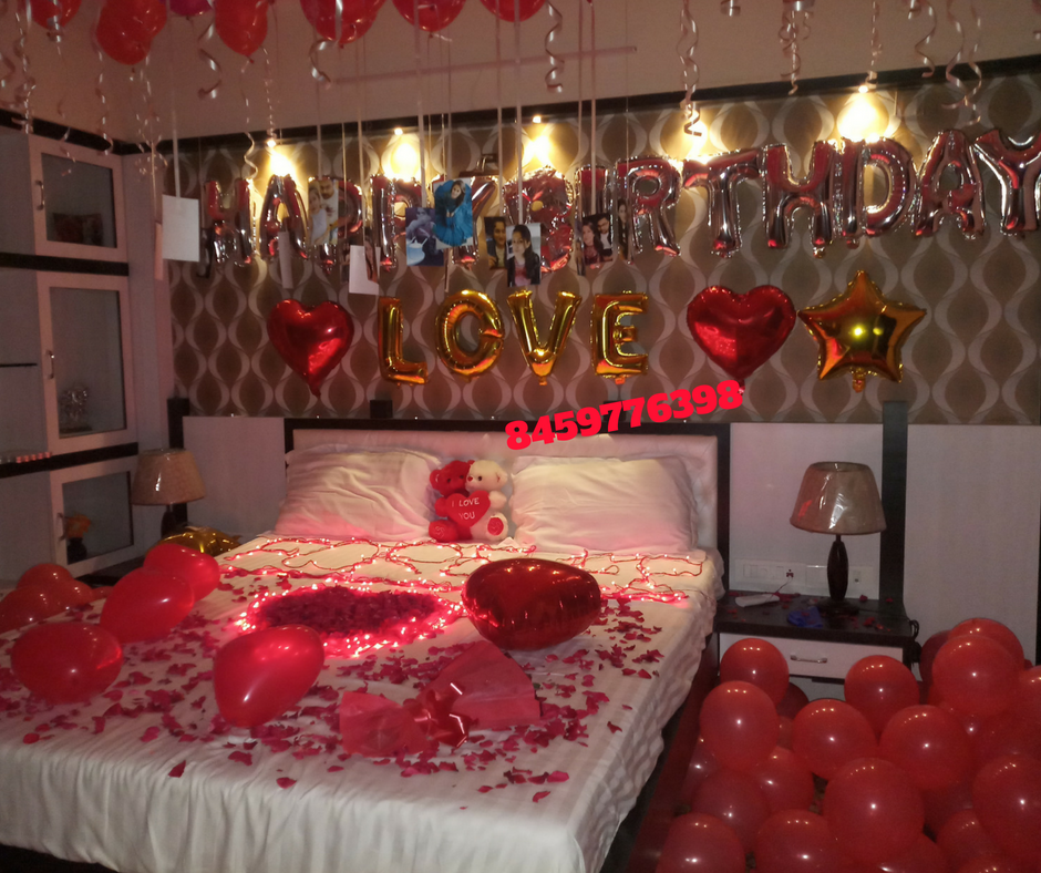 Romantic Room Decoration For Surprise Birthday Party In Pune Romantic Romantic Room Decoration For Surprise Birthday Party In Pune Romantic