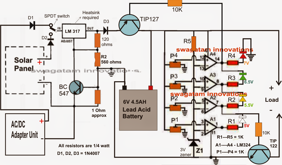 Car Battery Charger Circuit Schematic Diagram