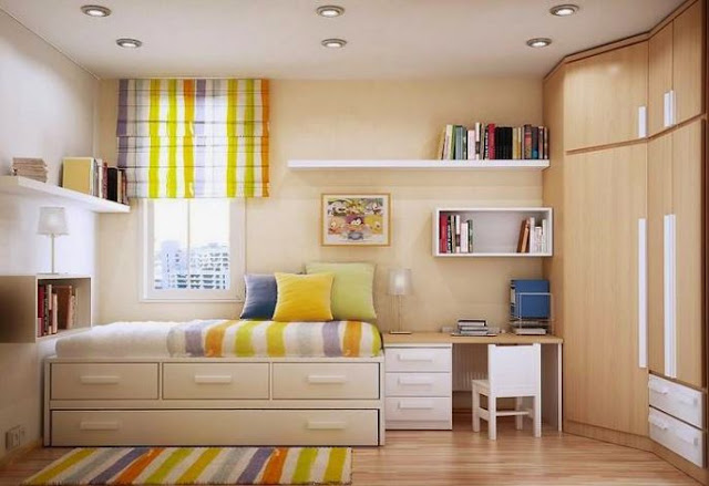 Desain Kamar Tidur Minimalis Ukuran 3x4