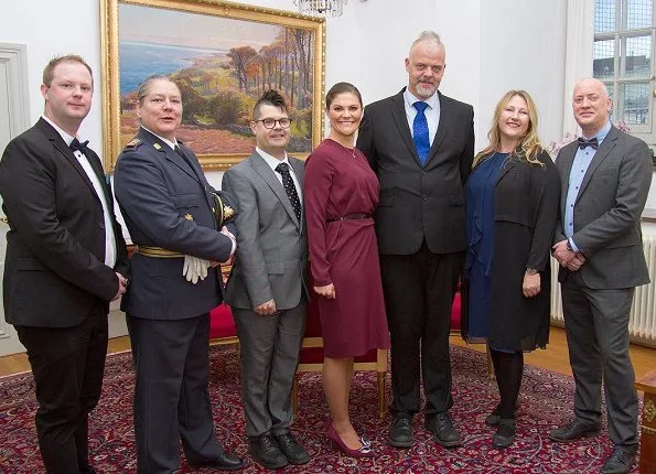 Crown Princess Victoria wore By Malene Birger Acarmar Dress at Stockholm Pride meeting. Stockholm Pride Festival