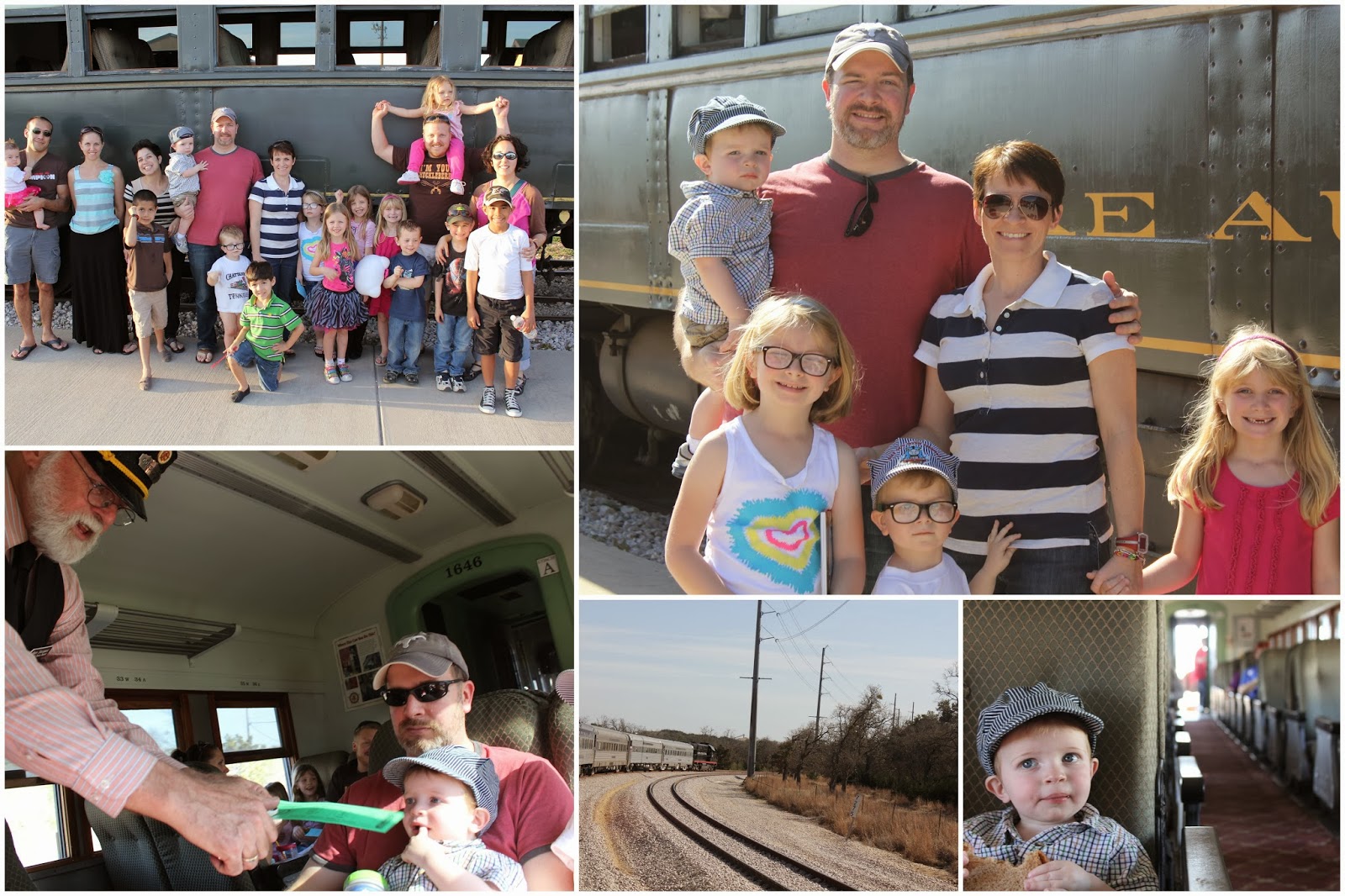 Richards Family Six Austin Steam Train Field Trip