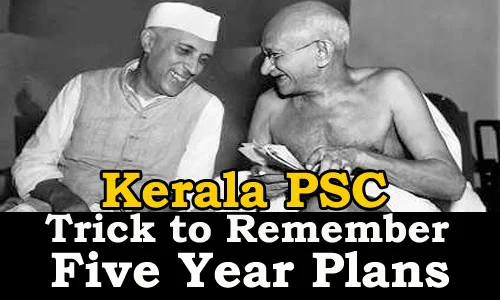 Trick to Remember Five Year Plan India