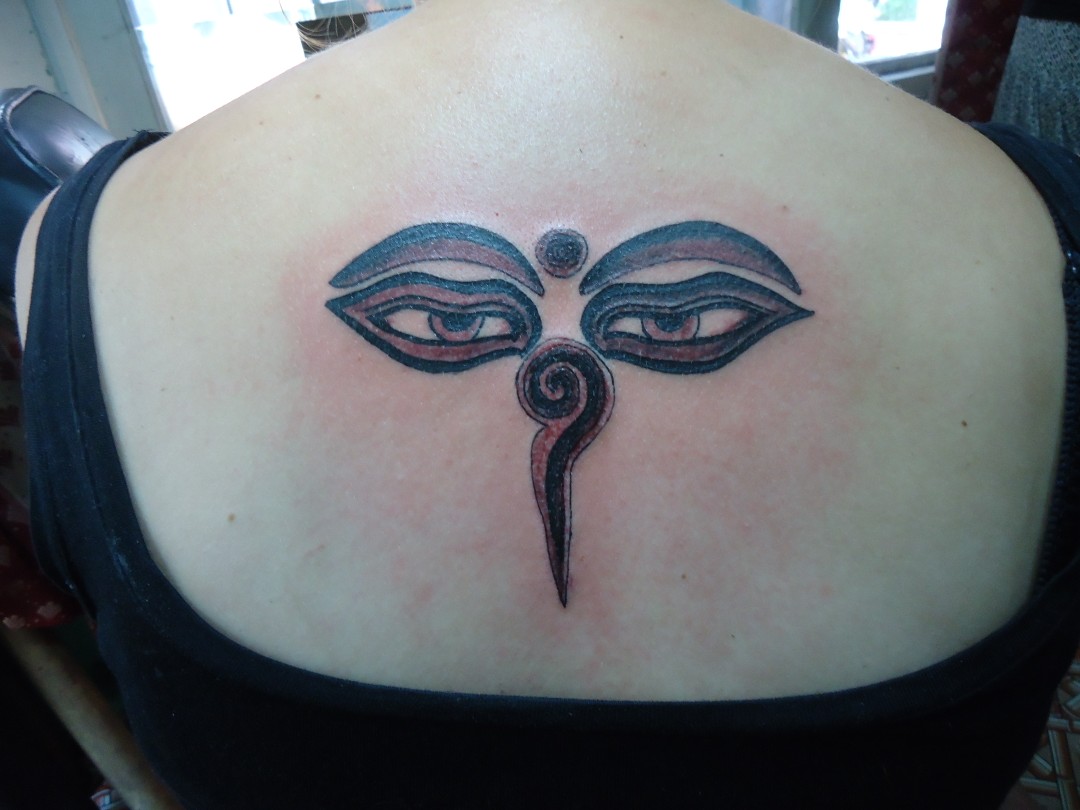 Funky Buddha Tattoo: Thamel, Kathmandu: Nepal classic