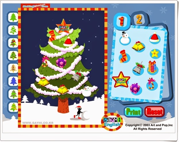"Christmas tree" (Juego de composición del Árbol de Navidad)