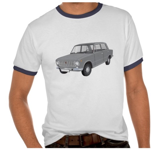 Fiat, 124, image, 60's, t-shirt, t-tröja