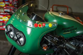 sportster roadster racing green with fairing by west flanders hd