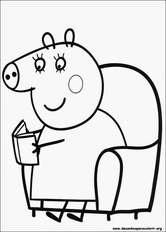 Desenhos da Peppa Pig para colorir