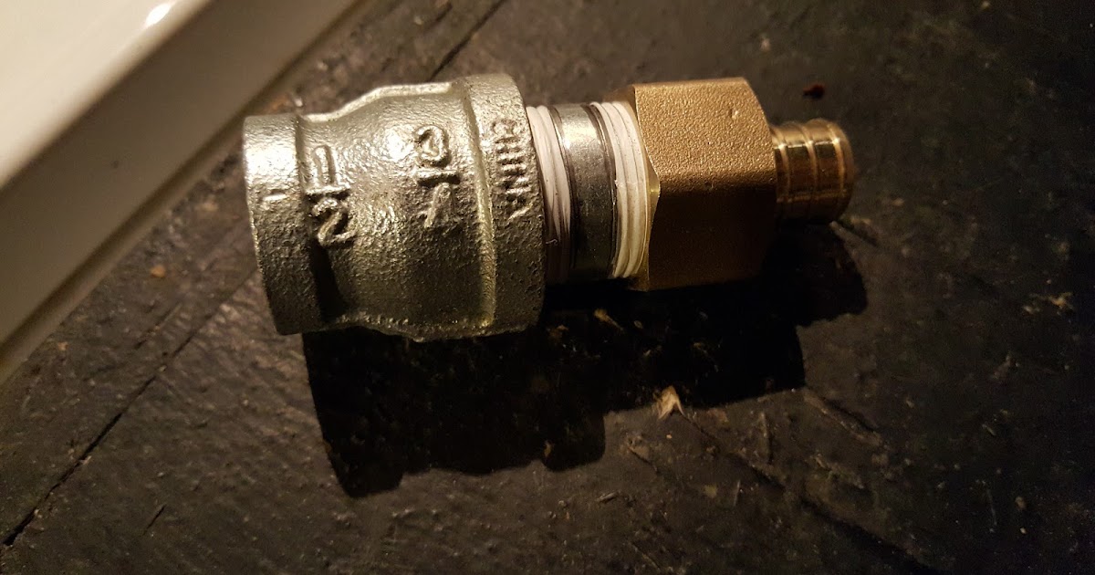 How to connect ½" PEX to ½" galvanized pipe