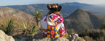 Huichol looking over the desert - photo by Tracy L. Barnett