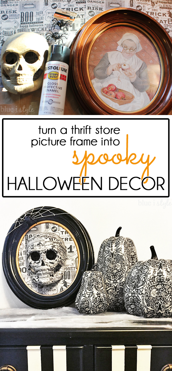 {seasonal style} Thrift Store Framed a Spooky Halloween