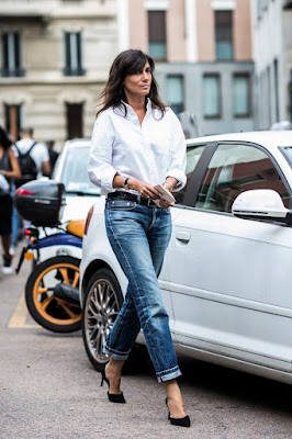 White Shirt and Blue Jeans  by Cool Chic Style Fashion
