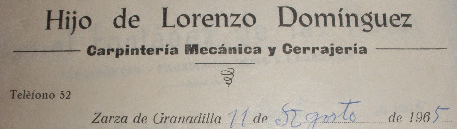 Zarza historia Lorenzo Domínguez