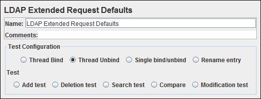 PerfLink: JMeter - Config Element - "LDAP Extended Request Defaults"