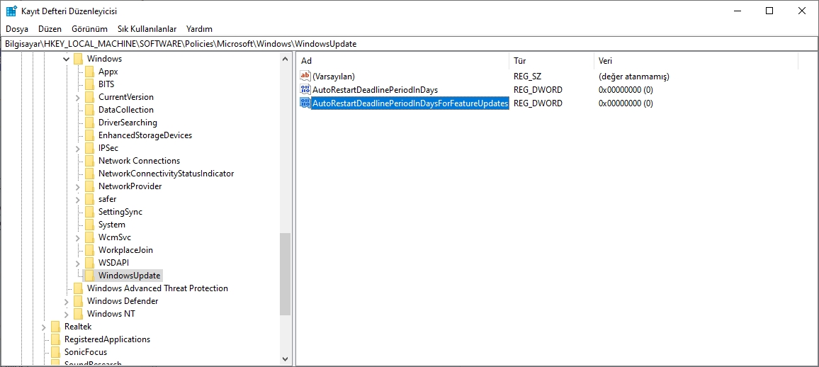 Windows 10'da Güncelleştirmeleri yüklemek için otomatik yeniden başlama son tarihi nasıl değiştirilir 4 Image%2B3