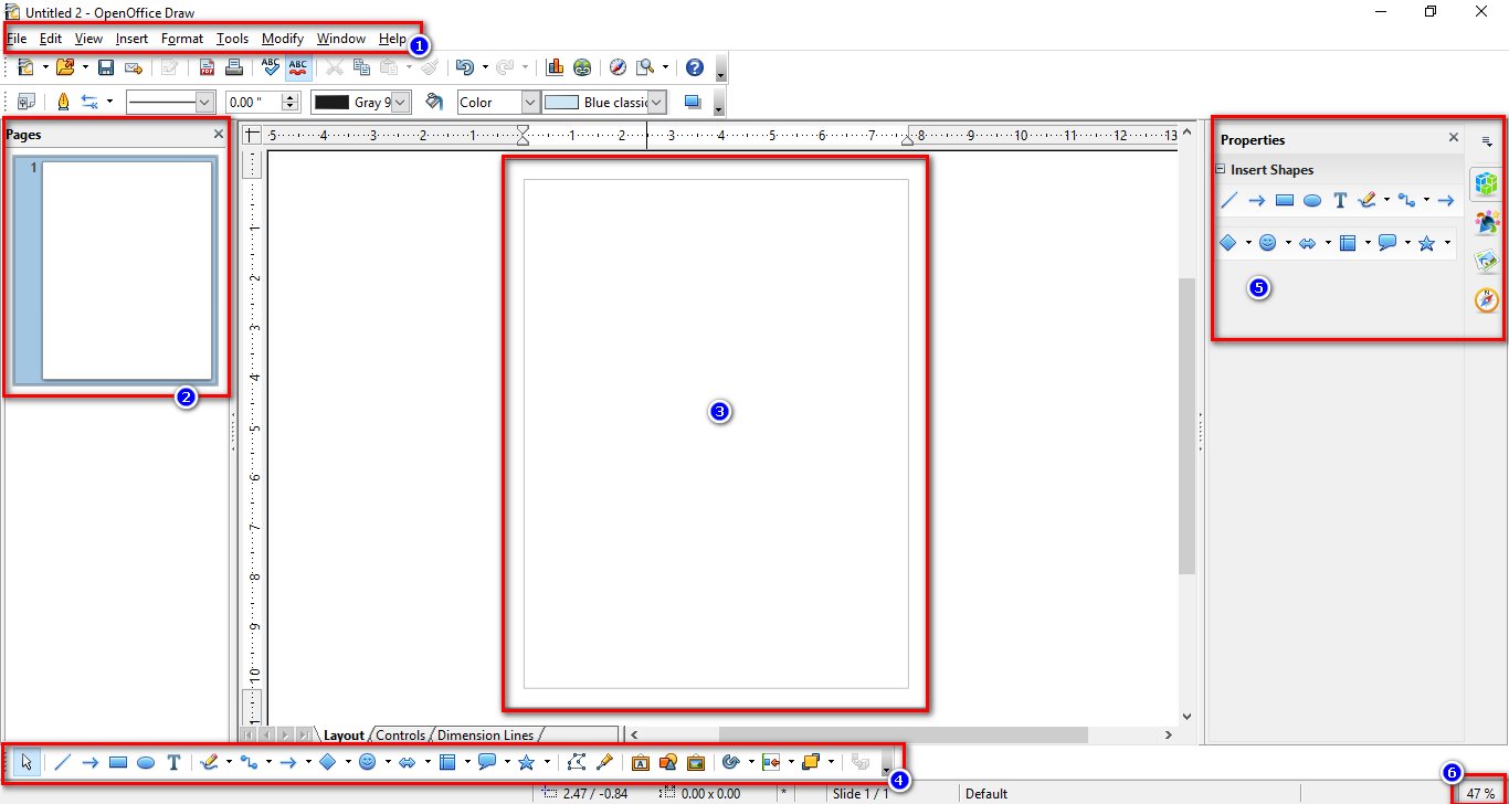 add pages openoffice draw