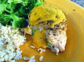 Stronger than the Average Mom: 21 Day Fix Broccoli & Cheese Stuffed Chicken