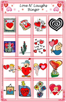 Free and Printable Valentine's Day Bingo Cards For Kids 1