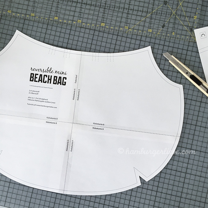 Reversible Mini Beach Bag Tutorial DIY Tutorial Ideas!