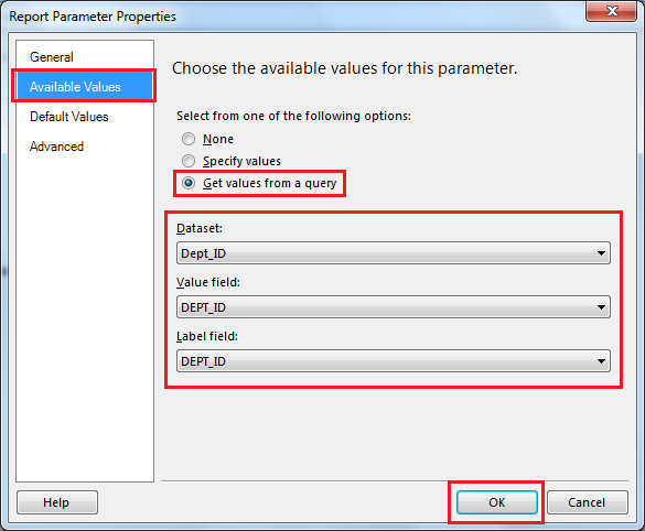 SSRS: Cascading Parameters