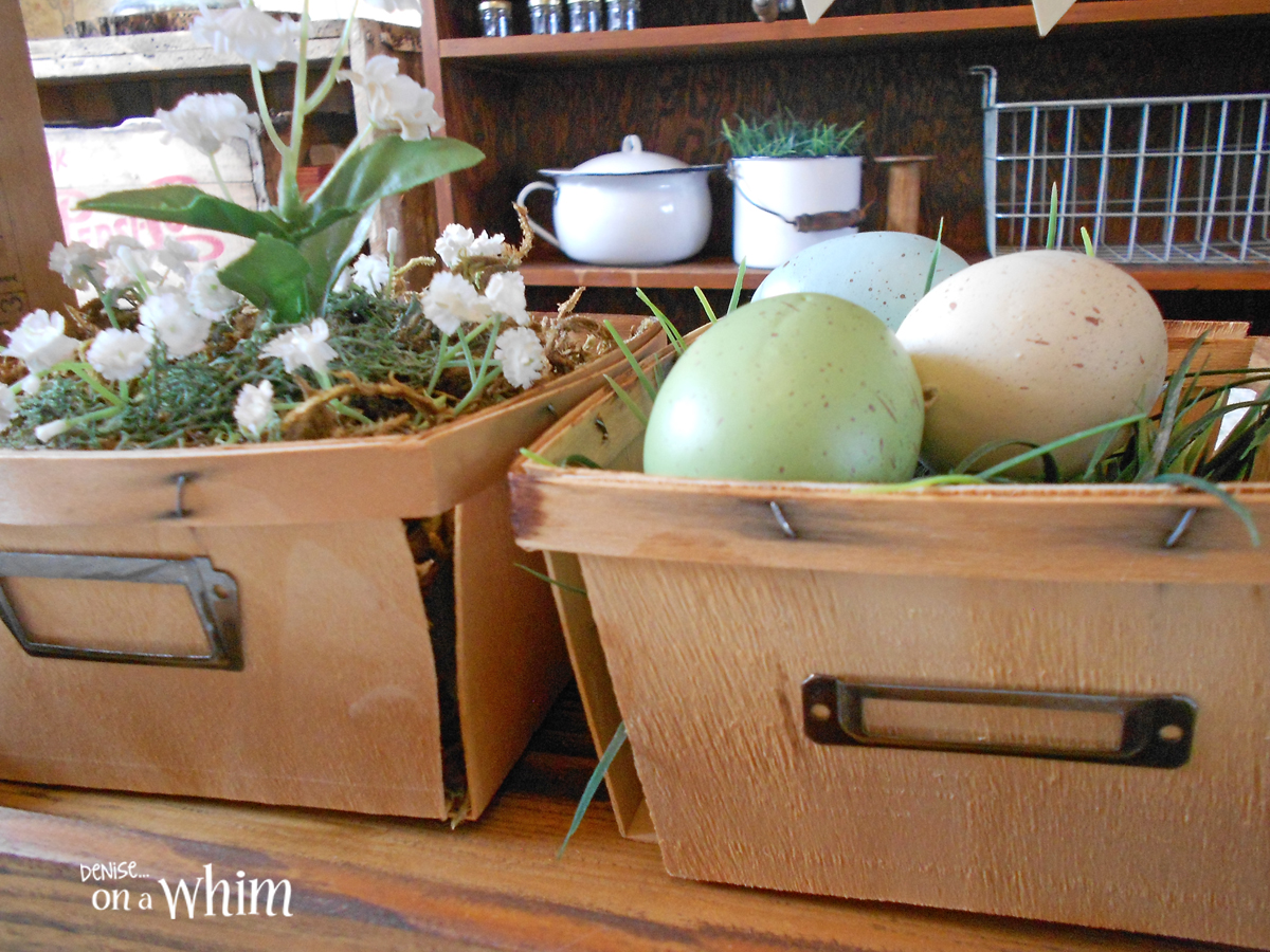 denise...on a whim DIY Berry Basket Tote and DIY My Spring Home and