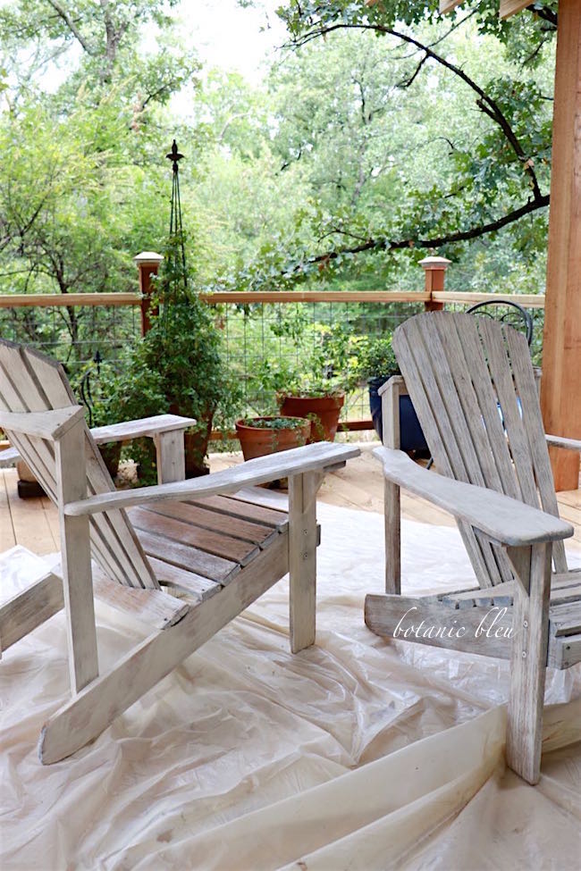 Botanic Bleu: New Life to Old Adirondack Chairs