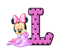Alfabeto de Minnie bebé llorando L.