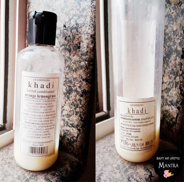 Review : Khadi Herbal Orange Lemongrass Hair Conditioner - Beauty and  Lifestyle Mantra - India's Top Beauty and Lifestyle Blog