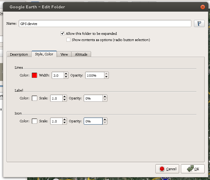 Mapping GPS Tracks in Google Earth