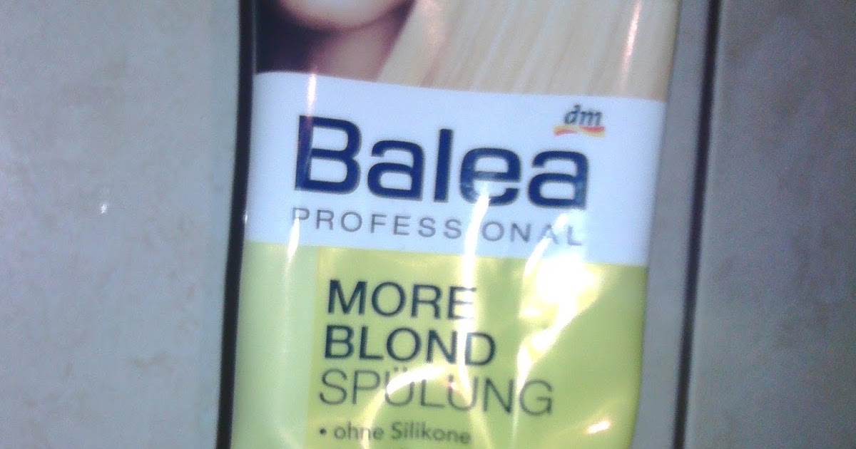 From Beauty With Love Reviewbalsam Pentru Par Blond Balea More Blond