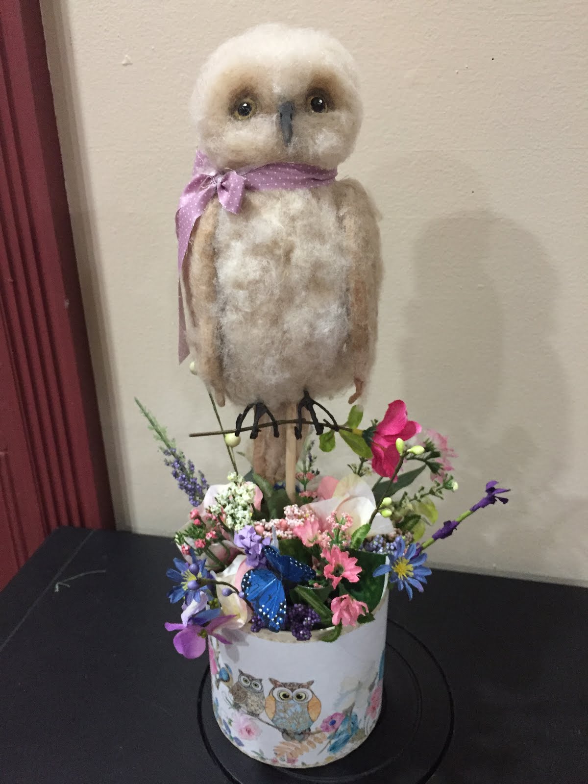 Baby Owl Flower Box