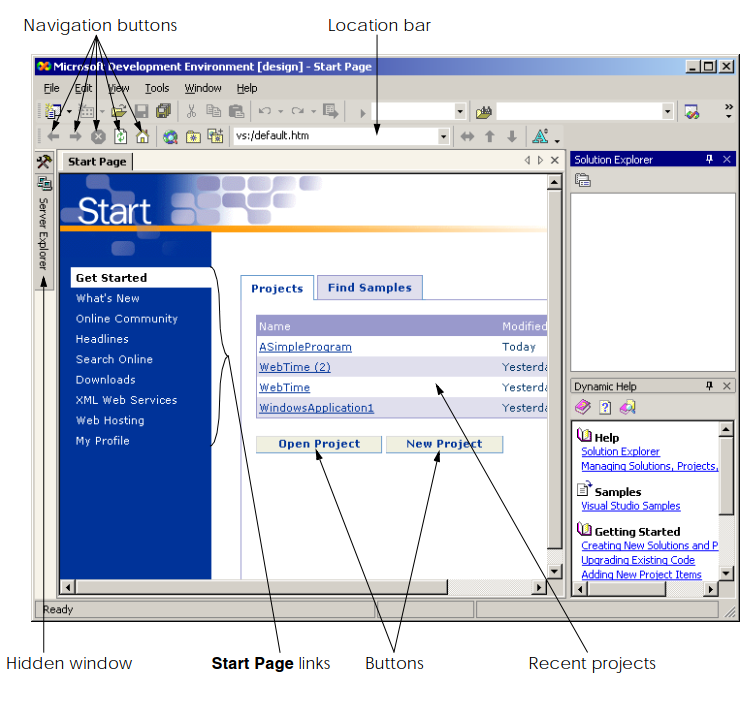 Introduction to the Visual Studio .NET IDE ~ C Sharp Language Programming