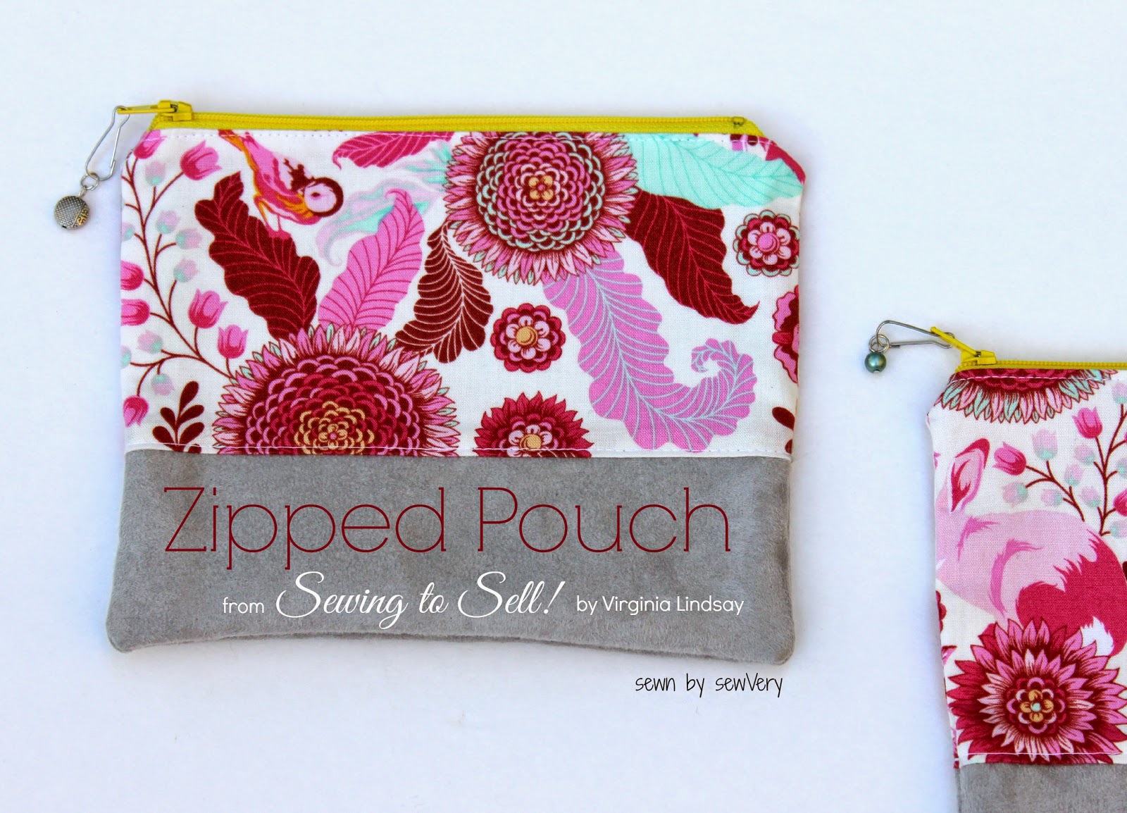 sewVery Sewing to Sell Book Review & Zipped Pouches
