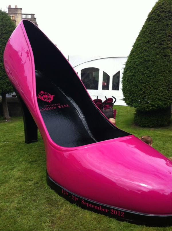 CHELTENHAM FASHION WEEK The Giant Shoe Tour Begins...