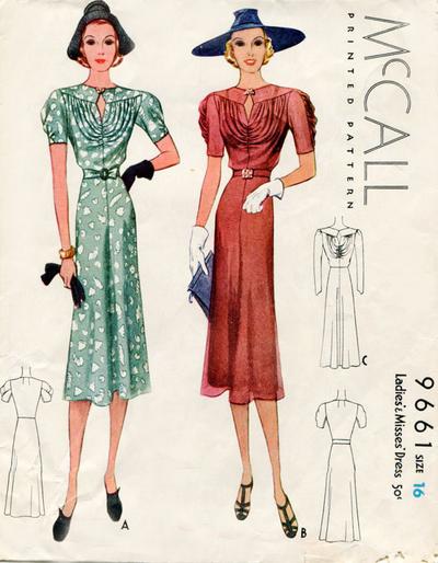 Vestuário do fim dos anos 1930