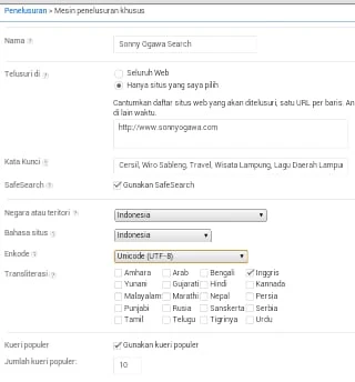 cara pasang dan buat Kotak penelusuran adsense di blog