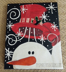 canvas snowmen christmas painting paintings designs frosty hat holiday winter friday snowman paint magic painted diy theme signs spare mysparetimedesigns