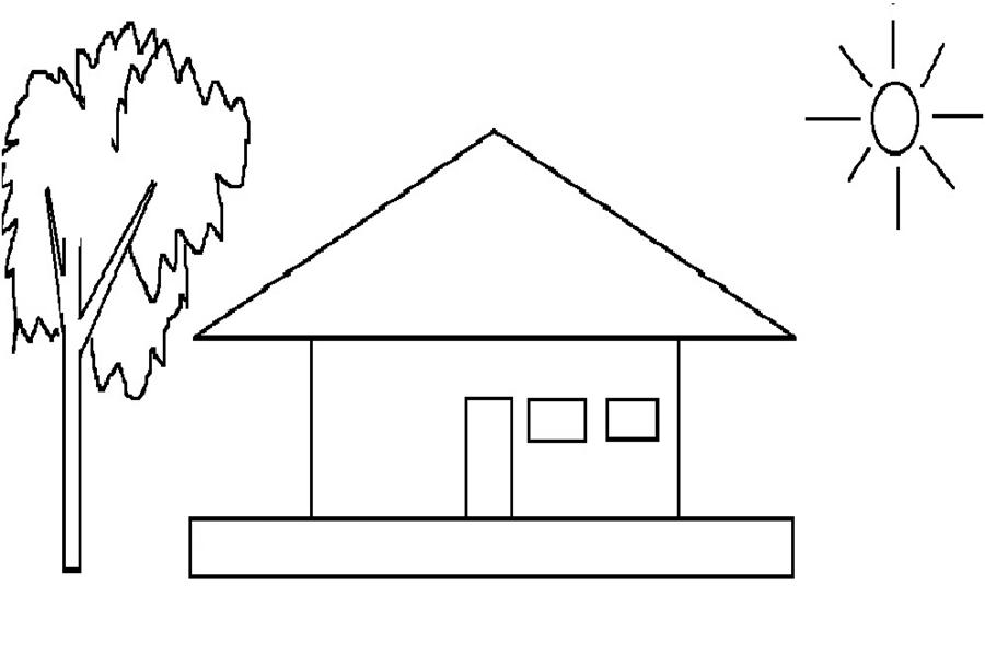 59 gambar  mewarnai  rumah  untuk anak PAUD TK dan SD 
