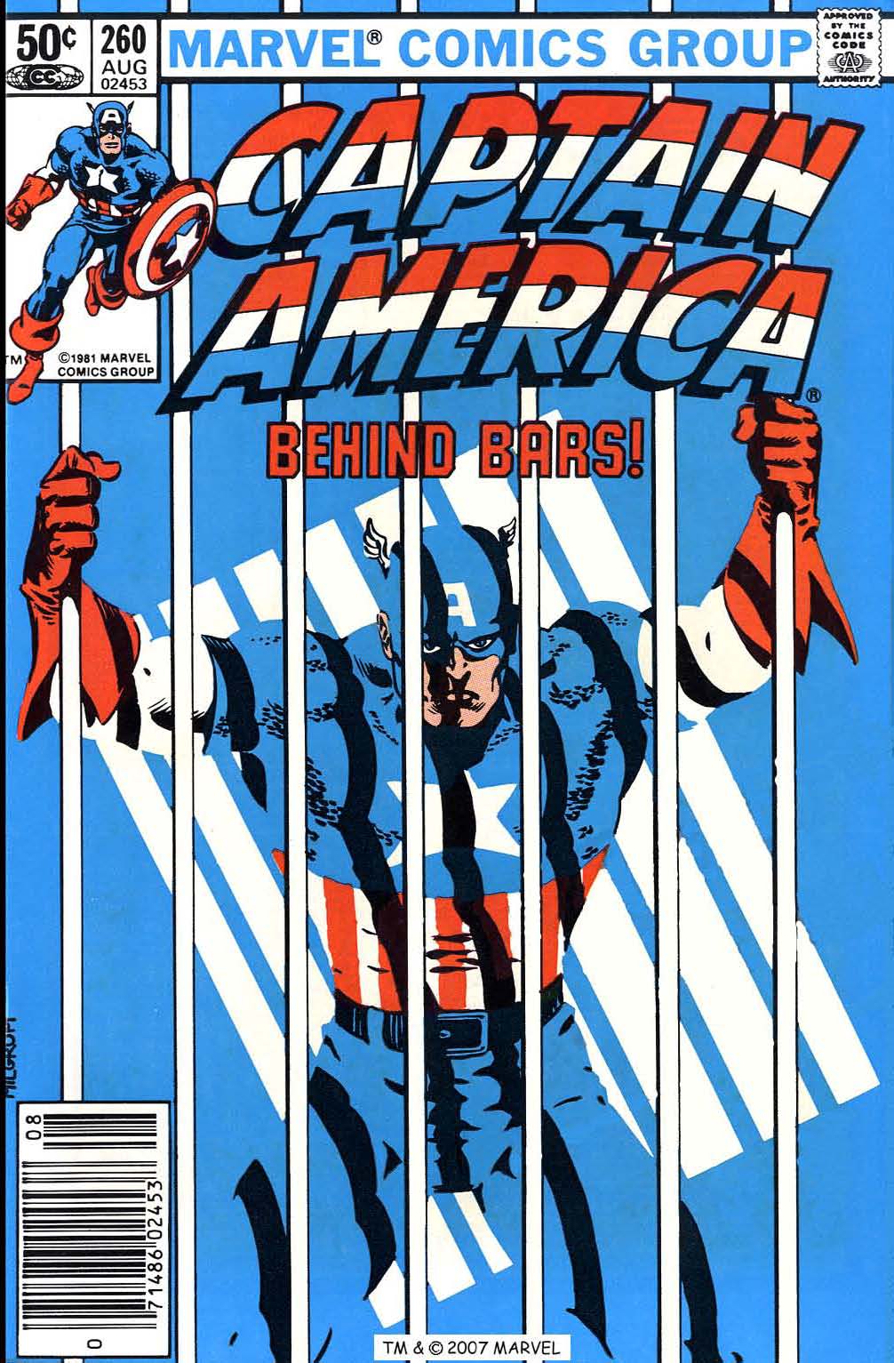 Read online Captain America (1968) comic - Issue #260 - 1