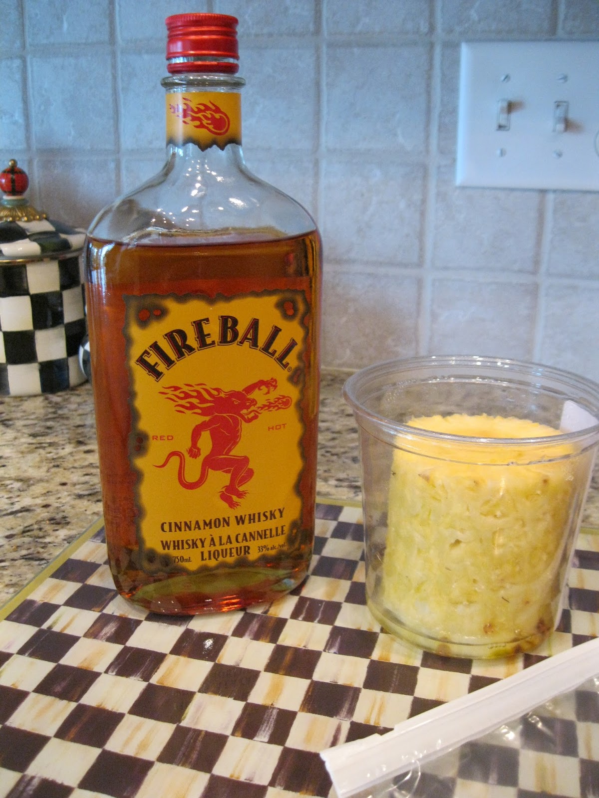 Brunch with Fireball Pineapple Slices.... Pandora's Box