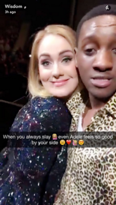 a Photos/Video: Nigerian man accidentally kisses singer Adele during her performance in Canada