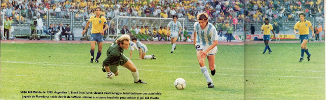 Italy 2 Brazil 0 in June 1973 in Rome. Rivelino has Tarcisio