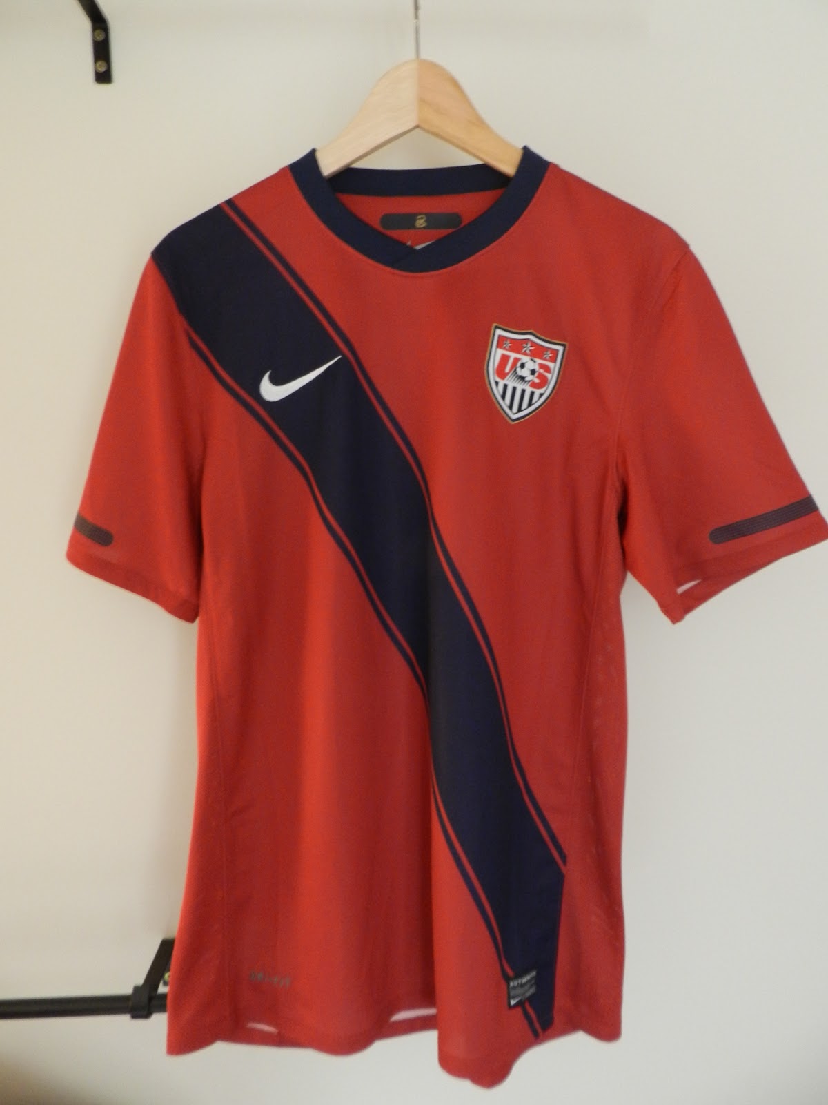 My Collection of National Football Shirts USA