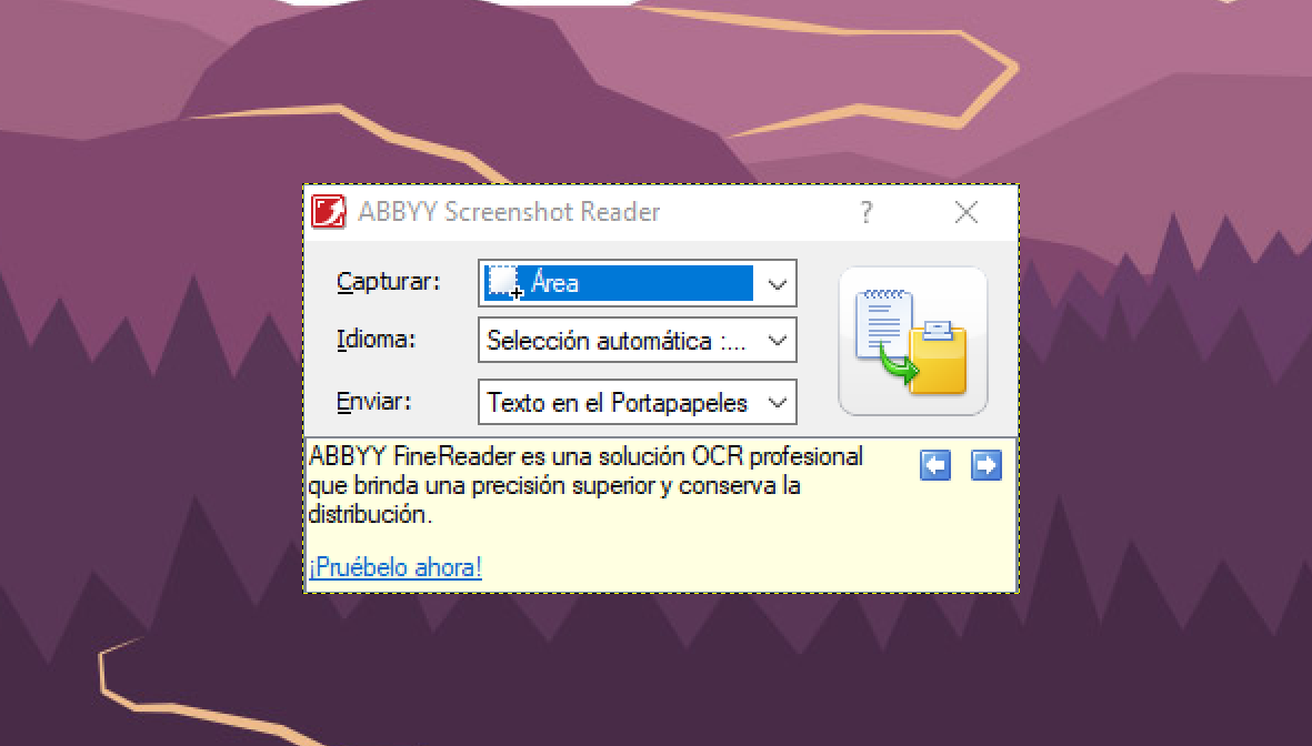 ABBYY Screenshot Reader El software para reconocer texto de capturas