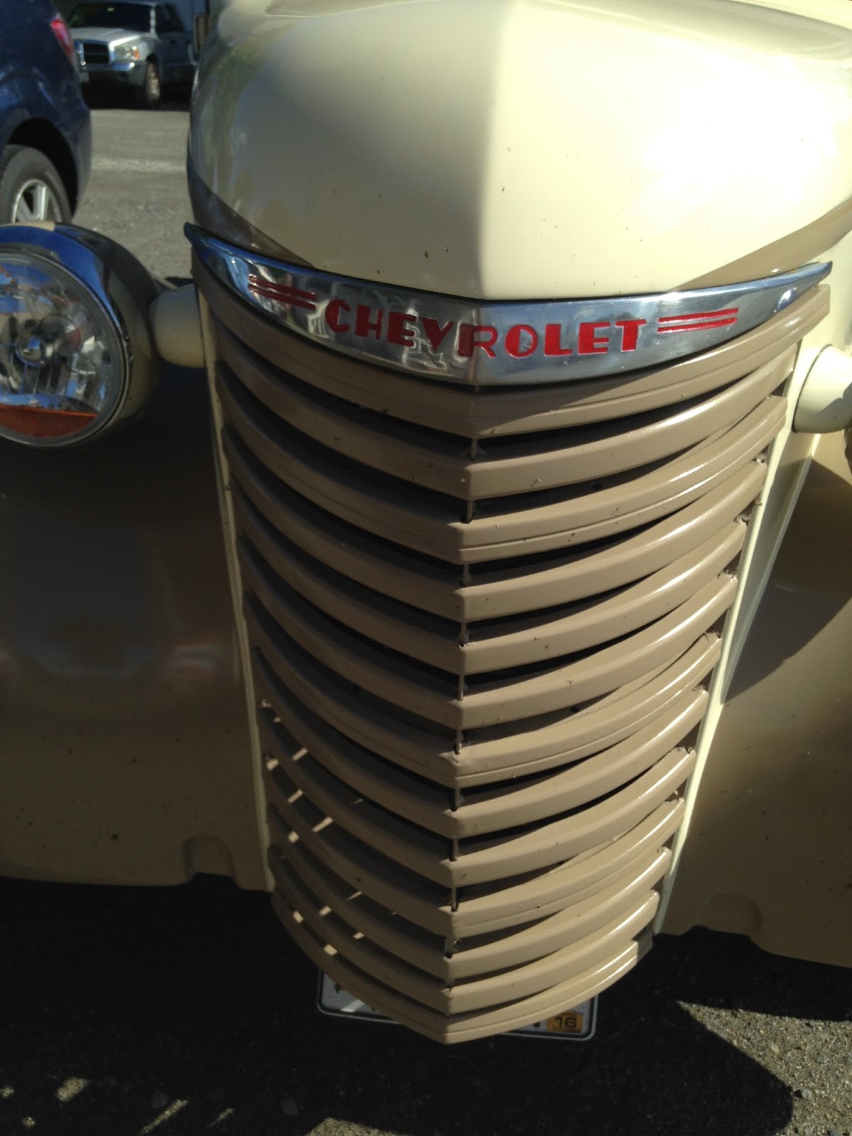 autoliterate 1939 Chevrolet pickup. The Solon Hotel, Solon, Maine.