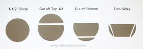 How to createa flower pot or succulent dish from a 1-1/2" Circle Punch ~ tip from www.juliedavison.com