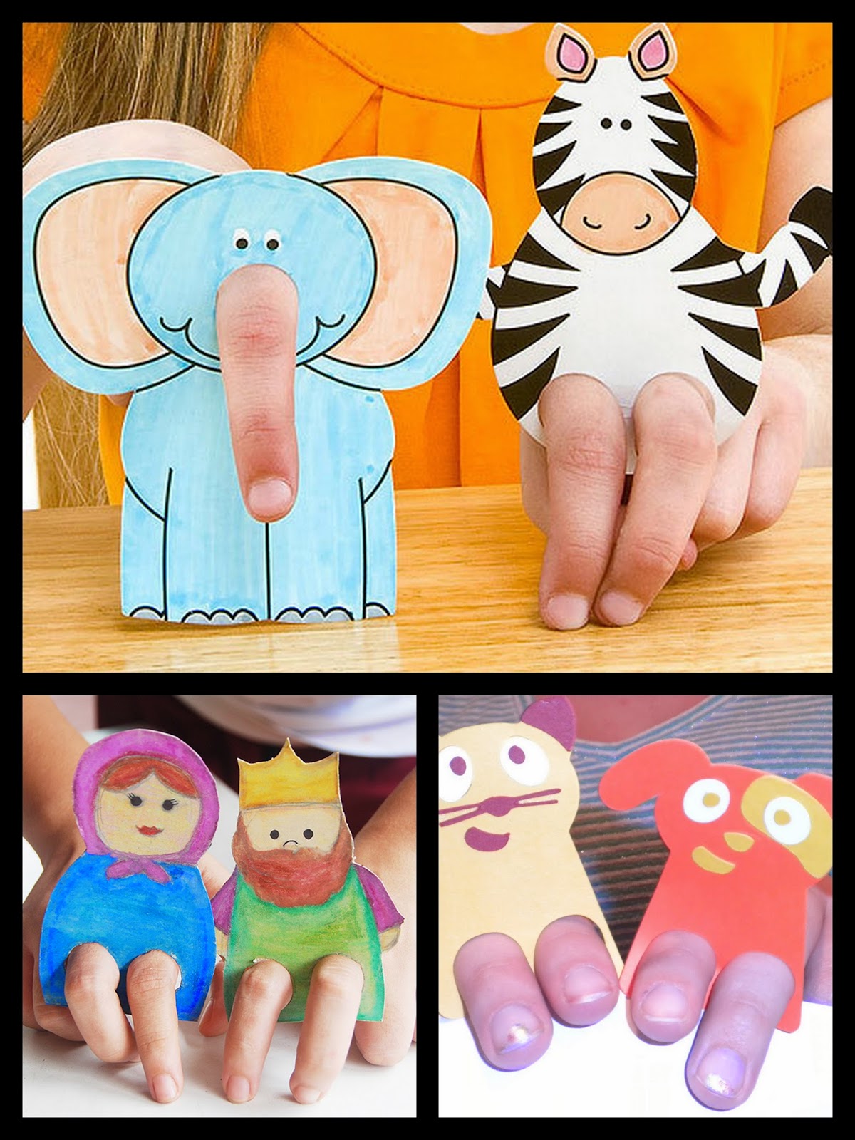 Animal Finger Puppets, Free Printables. - Oh My Fiesta! in english