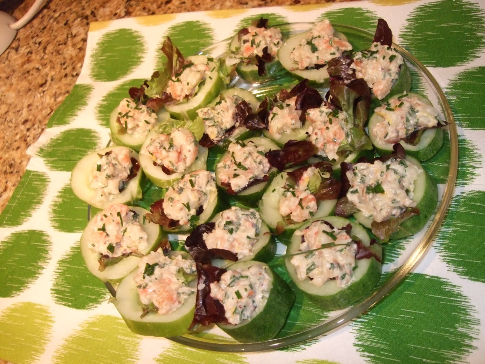 O'Quilts Cucumber appetizer