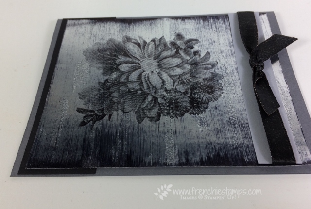 Black Ice Technique, Heartfelt Blooms, Stampin'Up!, Frenchie Stamps
