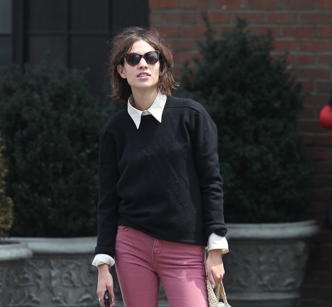 All About the High Street: Alexa Chung loves her Topshop 'Jamie' pink ...