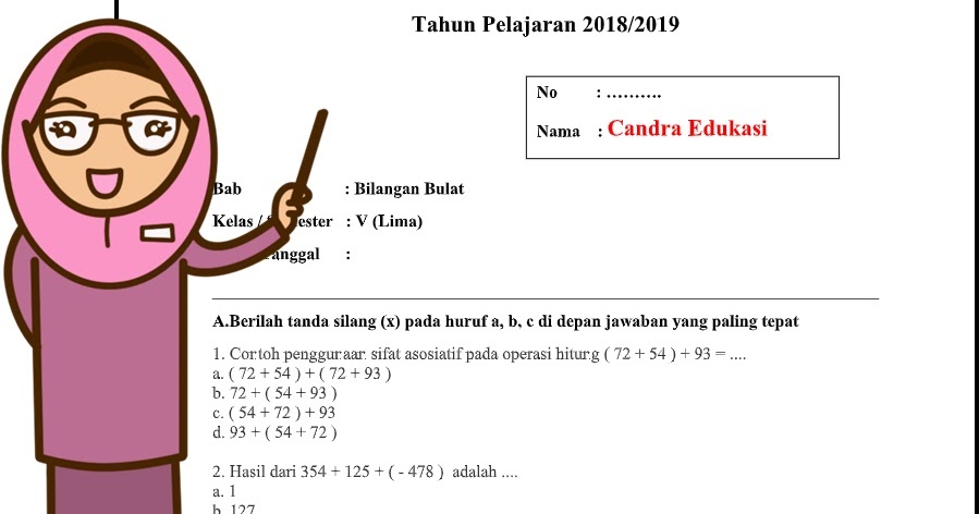 Soal Matematika Kelas 5 Bilangan Bulat Dan Kunci Jawaban Cara Screenshot Hp Lenovo A269i